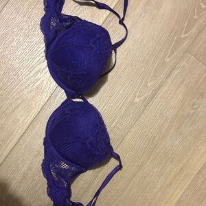 Victoria's Secret Deep Purple Lace Bra